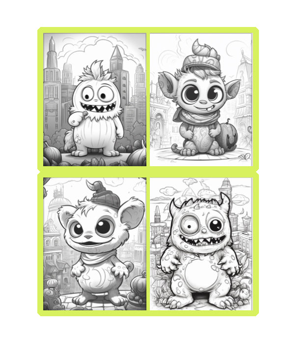 Coloring-Book-Enchanted-Monsters-Volume 1