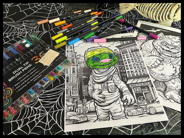 Coloring-Book-Kids-Werewolfs