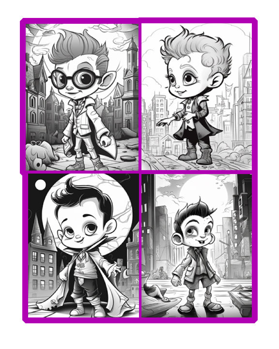 Coloring-Book-Kids-Vampires