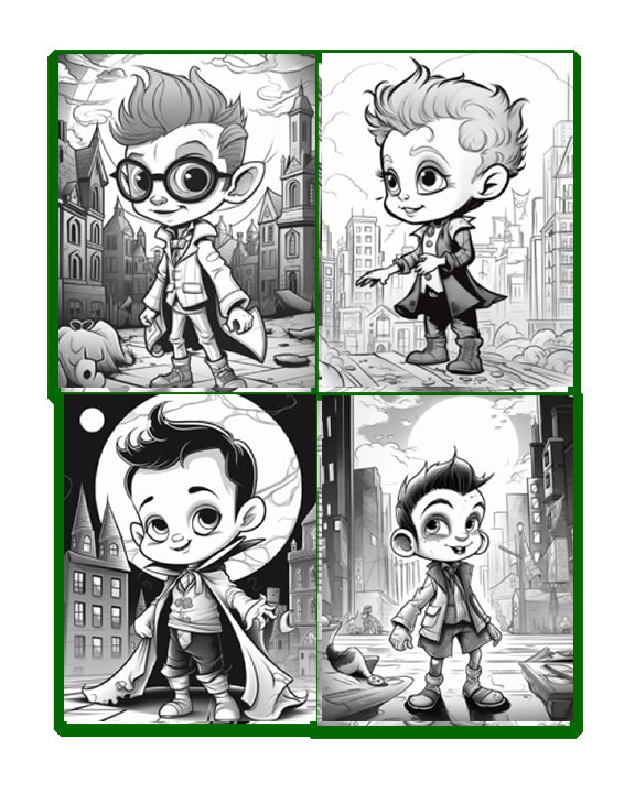 Coloring-Book-Kids-Vampires