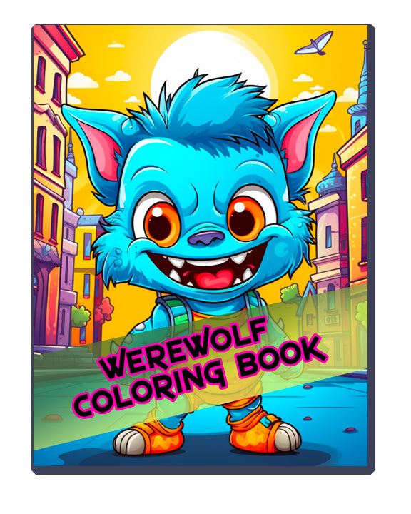 Coloring-Book-Kids-Werewolfs