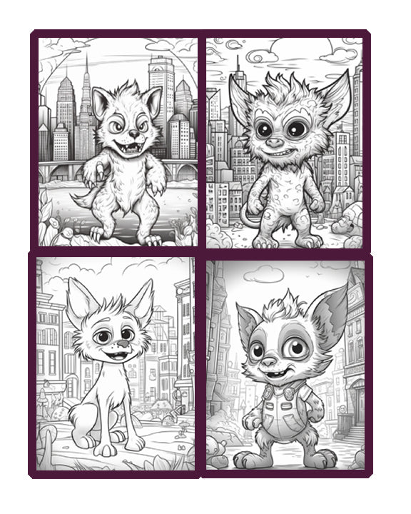 Coloring-Book-Kids-Werewolfs