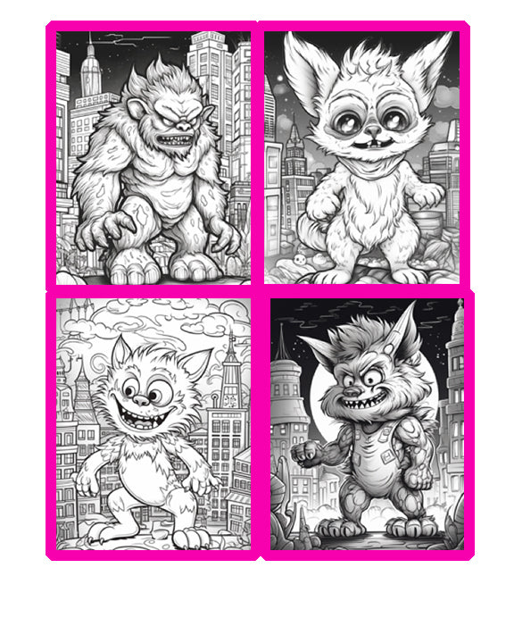 Coloring-Book-Kids-Werewolfs