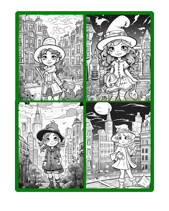 Coloring-Book-Kids-Witches